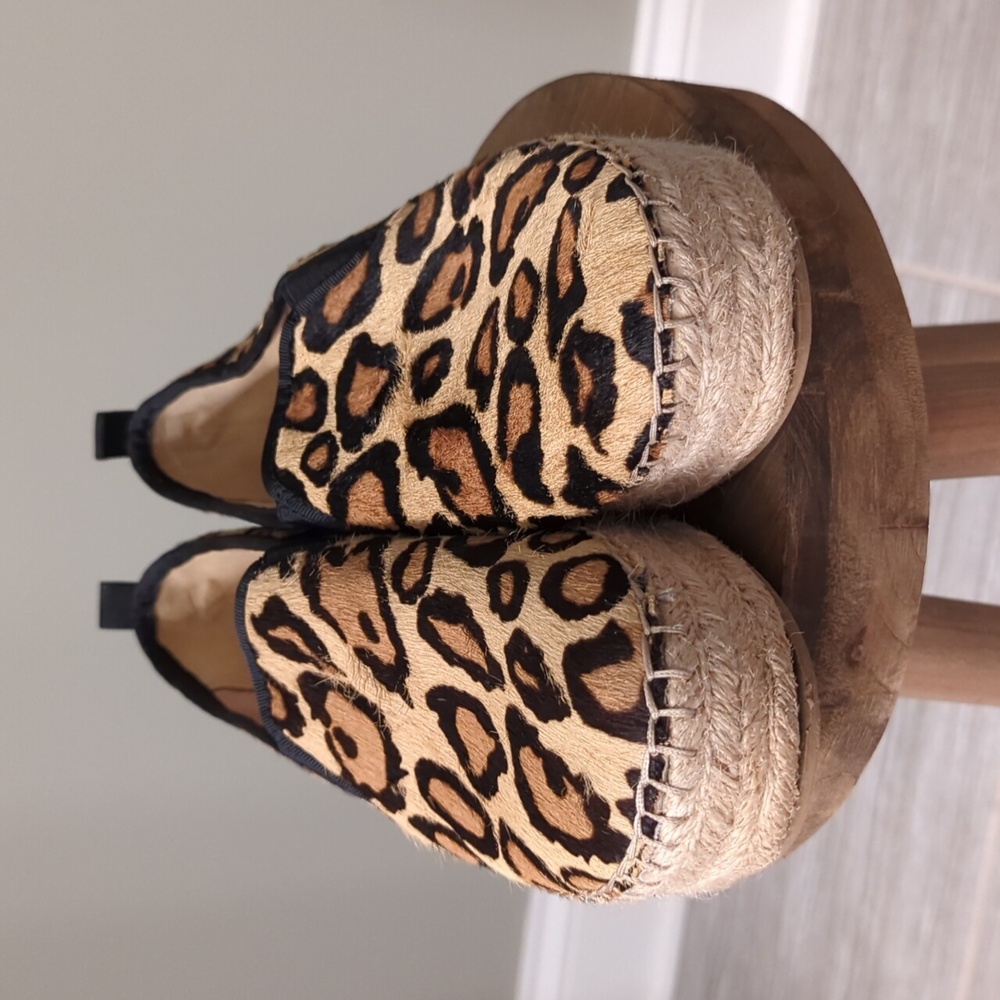 Sam Eldeman Carrin Leopard Print Platform Espadri… - image 3